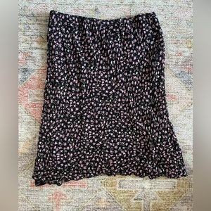Reversible floral skirt